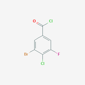 molecular formula C7H2BrCl2FO B1411016 3-Bromo-4-chloro-5-fluorobenzoyl chloride CAS No. 1807036-13-0