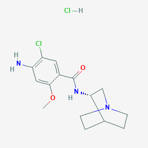 4-amino-N-[(3S)-1-azabicyclo[2.2.2]octan-3-yl]-5-chloro-2-methoxybenzamide;hydrochloride