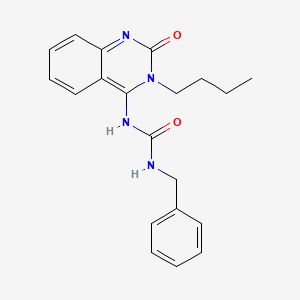 (E)-1-benzyl-3-(3-butyl-2-oxo-2,3-dihydroquinazolin-4(1H)-ylidene)urea