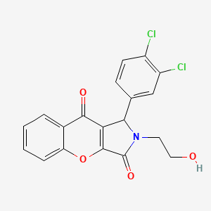 1-(3,4-Dichlorophenyl)-2-(2-hydroxyethyl)-1,2-dihydrochromeno[2,3-c]pyrrole-3,9-dione