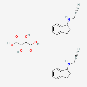 2,3-dihydroxybutanedioic acid;N-prop-2-ynyl-2,3-dihydro-1H-inden-1-amine