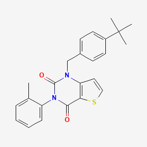 1-(4-tert-butylbenzyl)-3-(2-methylphenyl)thieno[3,2-d]pyrimidine-2,4(1H,3H)-dione