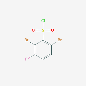 molecular formula C6H2Br2ClFO2S B1411028 2,6-Dibromo-3-fluorobenzenesulfonyl chloride CAS No. 1804931-94-9