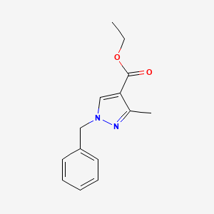 molecular formula C14H16N2O2 B1411029 Ethyl 1-benzyl-3-methyl-1H-pyrazole-4-carboxylate CAS No. 1344045-94-8