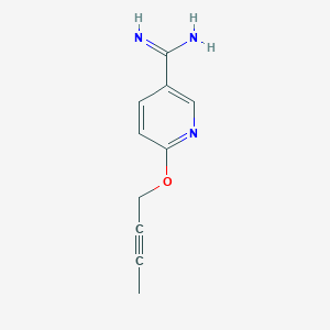 molecular formula C10H11N3O B1411031 6-(But-2-ynyloxy)pyridine-3-carboximidamide CAS No. 1935476-29-1