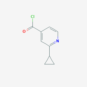 molecular formula C9H8ClNO B1411034 2-Cyclopropylisonicotinoyl chloride CAS No. 1935586-15-4