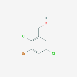molecular formula C7H5BrCl2O B1411040 3-Bromo-2,5-dichlorobenzyl alcohol CAS No. 1805119-74-7