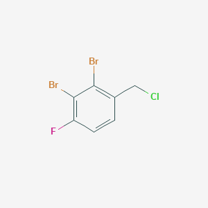molecular formula C7H4Br2ClF B1411045 2,3-Dibromo-4-fluorobenzyl chloride CAS No. 1806295-20-4