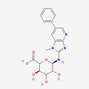 (3R,6R)-3,4,5-trihydroxy-6-[(1-methyl-6-phenylimidazo[4,5-b]pyridin-2-yl)amino]oxane-2-carboxylic acid