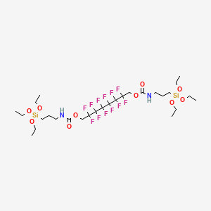 Dodecafluorooctyl bis(triethoxysilyl)propyl carbamate