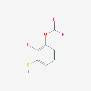 molecular formula C7H5F3OS B1411052 3-Difluoromethoxy-2-fluorothiophenol CAS No. 1803849-00-4