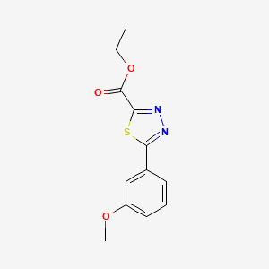 Ethyl 5-(3-methoxyphenyl)-1,3,4-thiadiazole-2-carboxylate