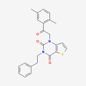 1-[2-(2,5-dimethylphenyl)-2-oxoethyl]-3-(2-phenylethyl)thieno[3,2-d]pyrimidine-2,4(1H,3H)-dione