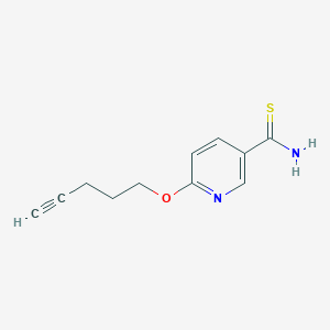molecular formula C11H12N2OS B1411055 6-(Pent-4-ynyloxy)pyridine-3-carbothioamide CAS No. 1984149-25-8