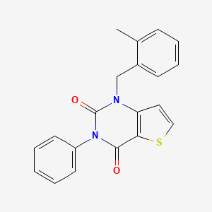 1-(2-methylbenzyl)-3-phenylthieno[3,2-d]pyrimidine-2,4(1H,3H)-dione