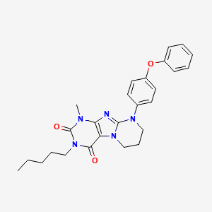 1-methyl-3-pentyl-9-(4-phenoxyphenyl)-7,8-dihydro-6H-purino[7,8-a]pyrimidine-2,4-dione