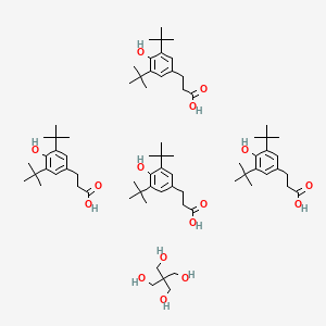 2,2-Bis(hydroxymethyl)propane-1,3-diol; 3-(3,5-ditert-butyl-4-hydroxyphenyl)propanoic acid