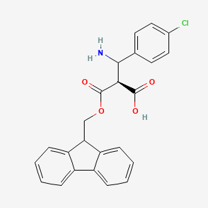 (2S)-2-[amino-(4-chlorophenyl)methyl]-3-(9H-fluoren-9-ylmethoxy)-3-oxopropanoic acid