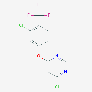 4-(3-Chloro-4-(trifluoromethyl)phenoxy)-6-chloropyrimidine