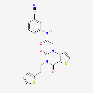 N-(3-cyanophenyl)-2-(2,4-dioxo-3-(2-(thiophen-2-yl)ethyl)-3,4-dihydrothieno[3,2-d]pyrimidin-1(2H)-yl)acetamide