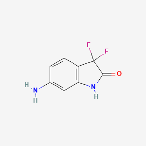 6-Amino-3,3-difluoro-1,3-dihydro-2H-indol-2-one