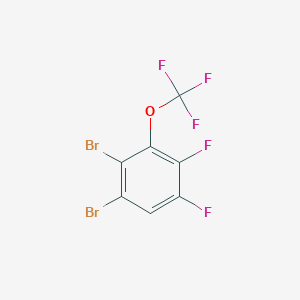 molecular formula C7HBr2F5O B1411067 1,2-Dibromo-4,5-difluoro-3-(trifluoromethoxy)benzene CAS No. 1805121-85-0