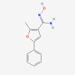 molecular formula C12H12N2O2 B1411069 N-羟基-2-甲基-5-苯基-呋喃-3-甲酰胺 CAS No. 1993657-08-1