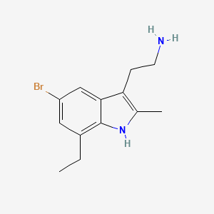 2-(5-Bromo-7-Ethyl-2-Methyl-1h-Indole-3-Yl)ethan-1-Amin