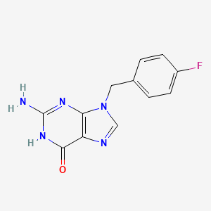 2-Amino-9-(4-fluorobenzyl)-9H-purin-6-ol