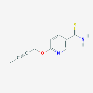 molecular formula C10H10N2OS B1411077 6-(But-2-ynyloxy)pyridine-3-carbothioamide CAS No. 1936198-97-8