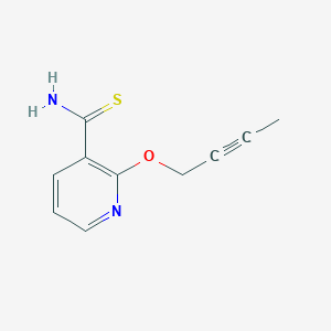 molecular formula C10H10N2OS B1411078 2-(But-2-ynyloxy)pyridine-3-carbothioamide CAS No. 1935156-17-4