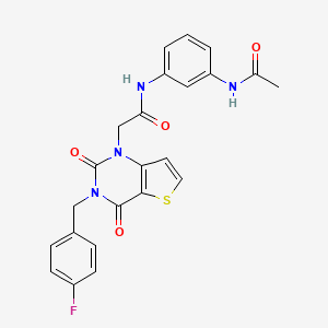 N-[3-(acetylamino)phenyl]-2-[3-(4-fluorobenzyl)-2,4-dioxo-3,4-dihydrothieno[3,2-d]pyrimidin-1(2H)-yl]acetamide