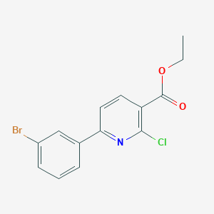 Ethyl 2-chloro-6-(3-bromophenyl)nicotinate