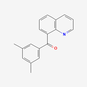 molecular formula C18H15NO B14110902 8-(3,5-Dimethylbenzoyl)quinoline 