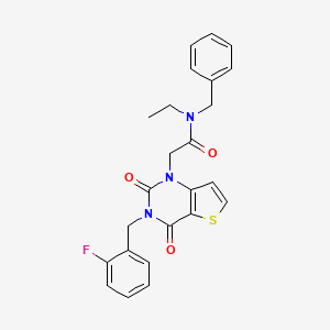 N-benzyl-N-ethyl-2-[3-(2-fluorobenzyl)-2,4-dioxo-3,4-dihydrothieno[3,2-d]pyrimidin-1(2H)-yl]acetamide