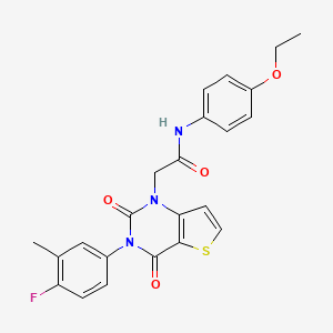 N-(4-ethoxyphenyl)-2-(3-(4-fluoro-3-methylphenyl)-2,4-dioxo-3,4-dihydrothieno[3,2-d]pyrimidin-1(2H)-yl)acetamide