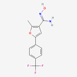 N-Hydroxy-2-methyl-5-(4-trifluoromethyl-phenyl)-furan-3-carboxamidine