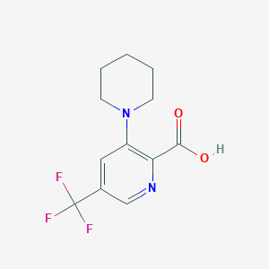 3-Piperidin-1-yl-5-(trifluoromethyl)-pyridine-2-carboxylic acid