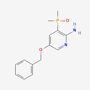 (2-Amino-5-(benzyloxy)pyridin-3-yl)dimethylphosphine oxide