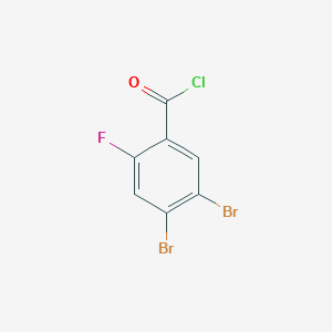 molecular formula C7H2Br2ClFO B1411097 4,5-Dibromo-2-fluorobenzoyl chloride CAS No. 1803837-33-3