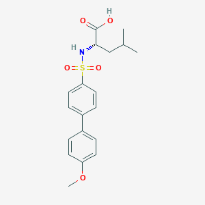 (2S)-2-[[4-(4-methoxyphenyl)phenyl]sulfonylamino]-4-methylpentanoic acid