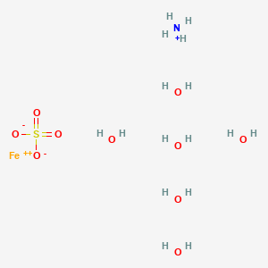 molecular formula FeH16NO10S+ B14110985 Azanium;iron(2+);sulfate;hexahydrate 