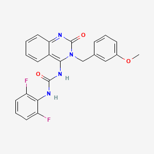 (E)-1-(2,6-difluorophenyl)-3-(3-(3-methoxybenzyl)-2-oxo-2,3-dihydroquinazolin-4(1H)-ylidene)urea