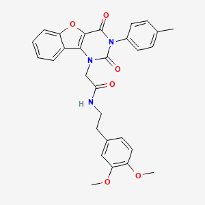 N-(3,4-dimethoxyphenethyl)-2-(2,4-dioxo-3-(p-tolyl)-3,4-dihydrobenzofuro[3,2-d]pyrimidin-1(2H)-yl)acetamide