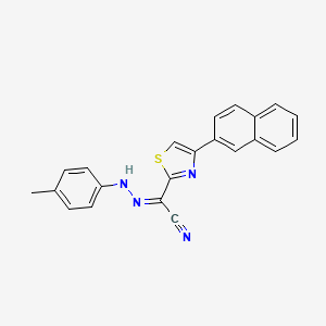 (2Z)-[2-(4-methylphenyl)hydrazinylidene][4-(naphthalen-2-yl)-1,3-thiazol-2-yl]ethanenitrile