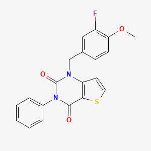 1-(3-fluoro-4-methoxybenzyl)-3-phenylthieno[3,2-d]pyrimidine-2,4(1H,3H)-dione