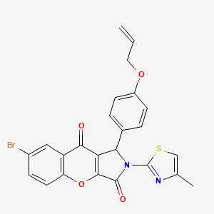 7-Bromo-2-(4-methyl-1,3-thiazol-2-yl)-1-[4-(prop-2-en-1-yloxy)phenyl]-1,2-dihydrochromeno[2,3-c]pyrrole-3,9-dione