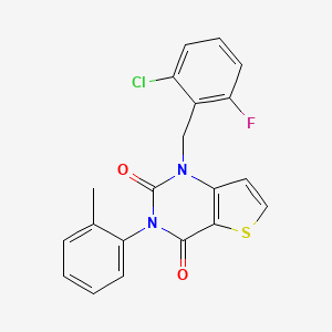 1-(2-chloro-6-fluorobenzyl)-3-(2-methylphenyl)thieno[3,2-d]pyrimidine-2,4(1H,3H)-dione