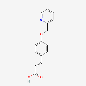 3-[4-(Pyridin-2-ylmethoxy)phenyl]prop-2-enoic acid