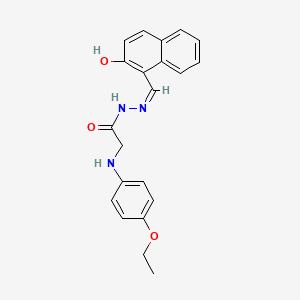 2-[(4-ethoxyphenyl)amino]-N'-[(1E)-(2-hydroxynaphthalen-1-yl)methylidene]acetohydrazide